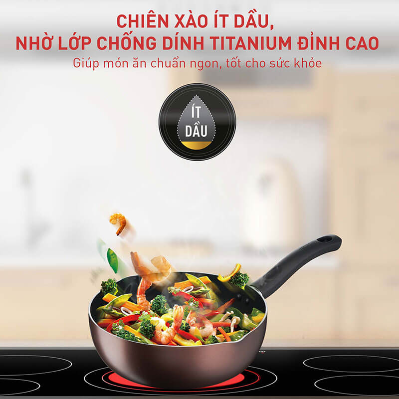 Chảo chống dính Tefal Day By Day G1436405 24cm