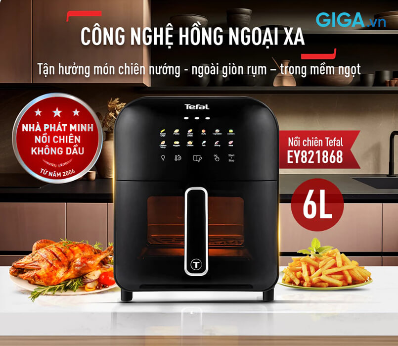 Nồi chiên không dầu Tefal EY821868 6L