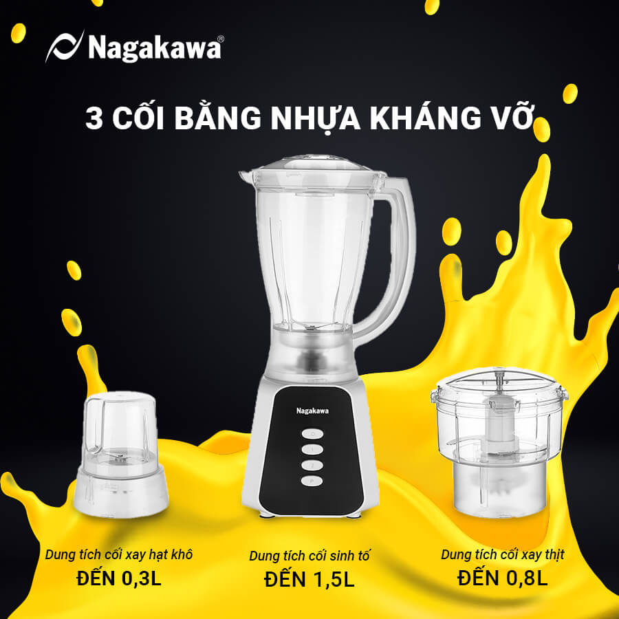 Máy xay sinh tố Nagakawa NAG0819 1.5L