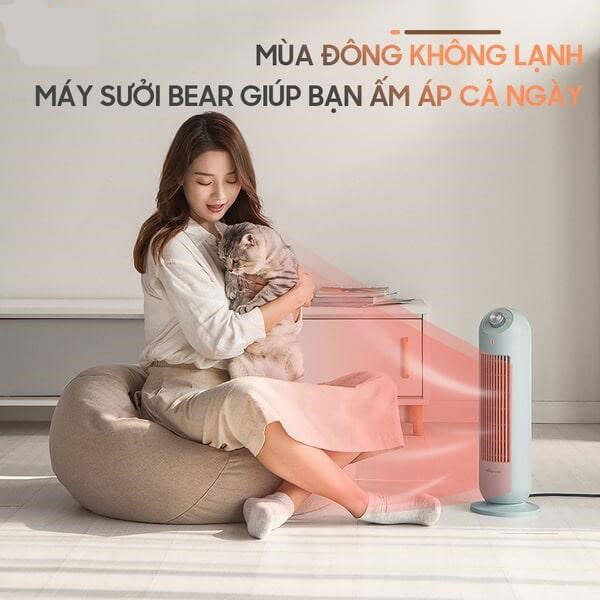 Quạt sưởi gốm để bàn 