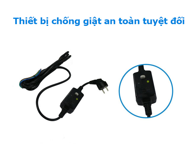 Hệ thống thiết bị chống giật hiện đại, bảo vệ người dùng