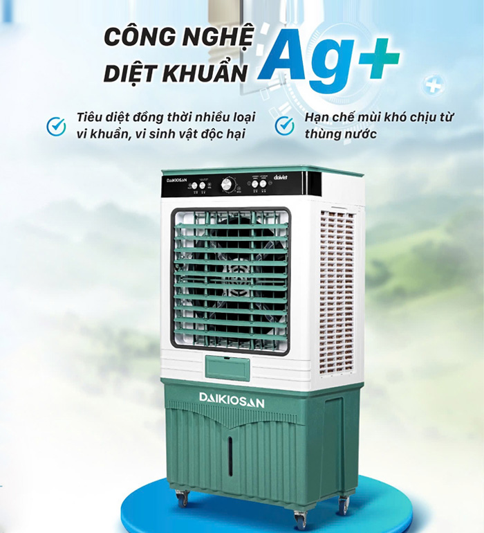 Daikiosan DM116 sở hữu công nghệ diệt khuẩn nano bạc Ag+