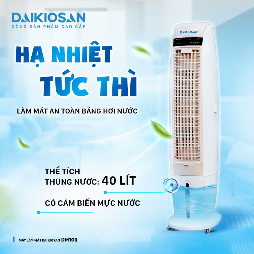 Máy làm mats Daikiosan DM106 hạ nhiệt nhanh, an toàn