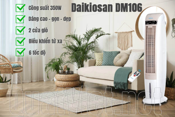 Lọc Không Khí Và Làm Mát Của Quạt Điều Hòa Daikiosan DM106