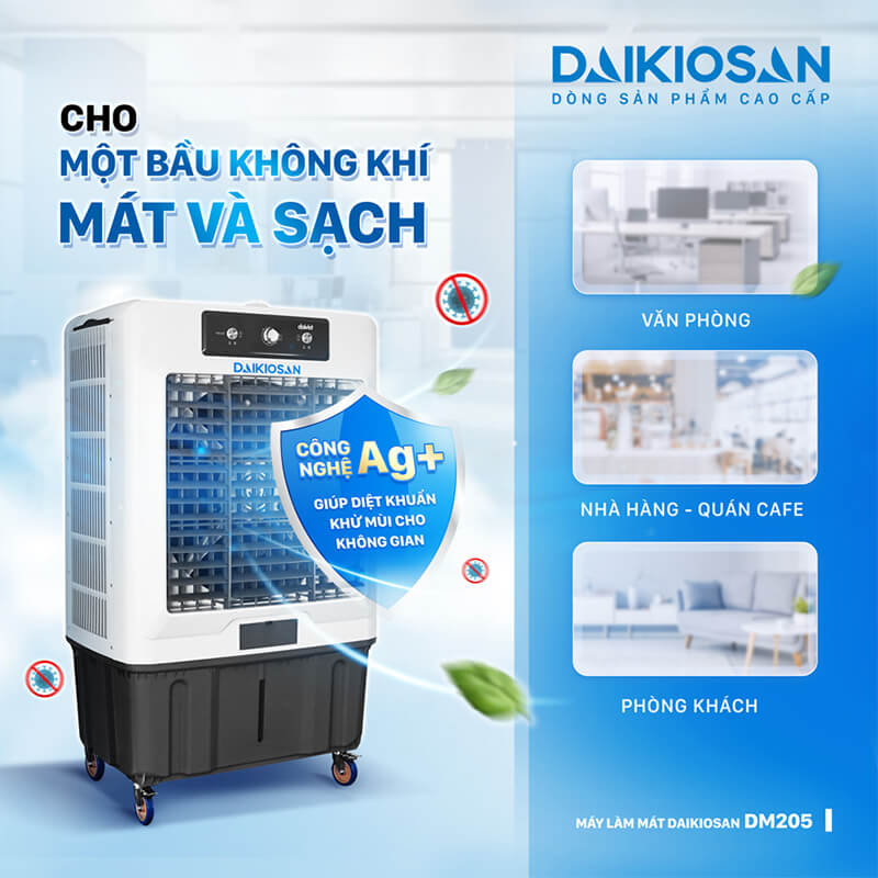 Công nghệ diệt khuẩn Ag+ giúp diệt khuẩn khử mùi