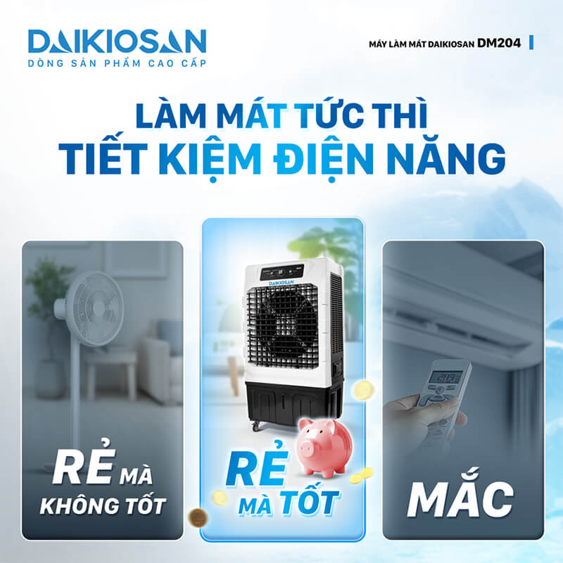 Làm mát tức thì phù hợp cho mọi không gian