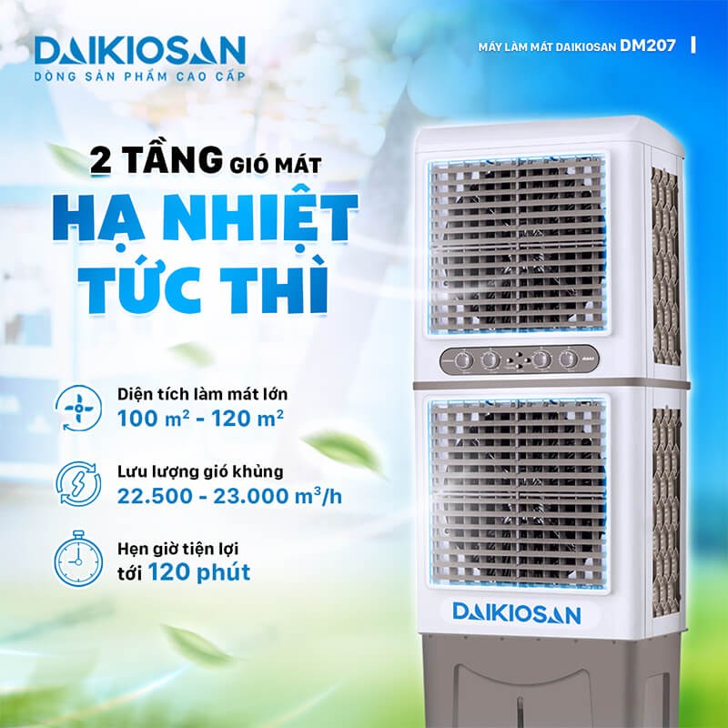Thiết kế 2 tầng hiện đại, tối ưu hiệu suất làm mát