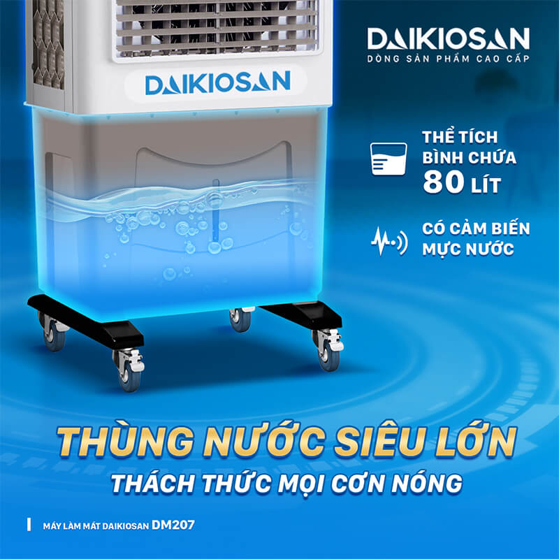 Bình chứa nước lớn 80L làm mát lâu dài