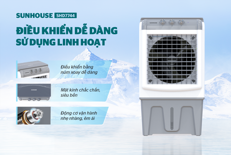 Điều khiển dễ dàng, vận hành linh hoạt