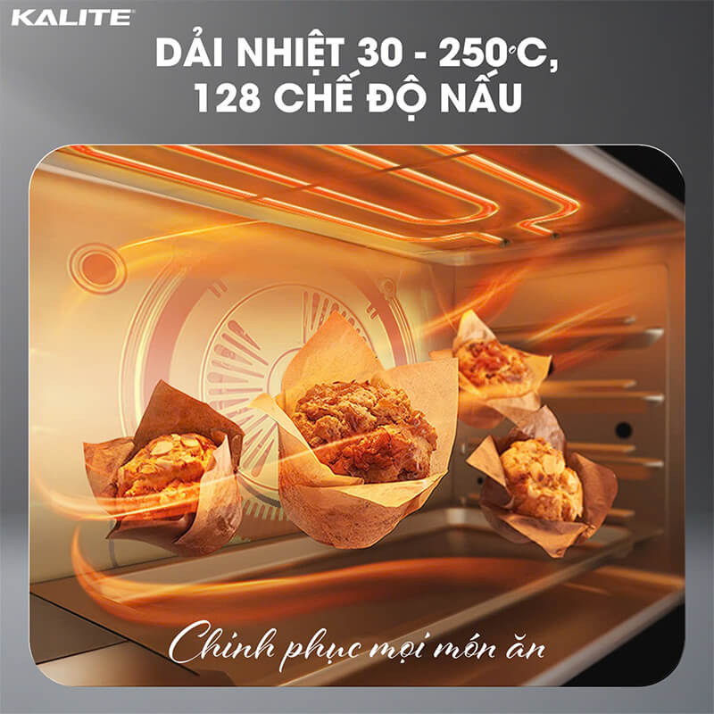 Dải nhiệt rộng 30–250°C – Tùy chỉnh linh hoạt cho từng món