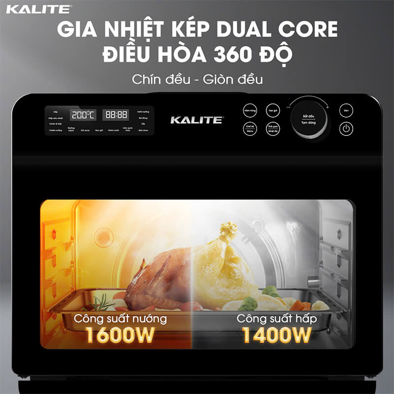 Gia nhiệt kép Dual Core 360°