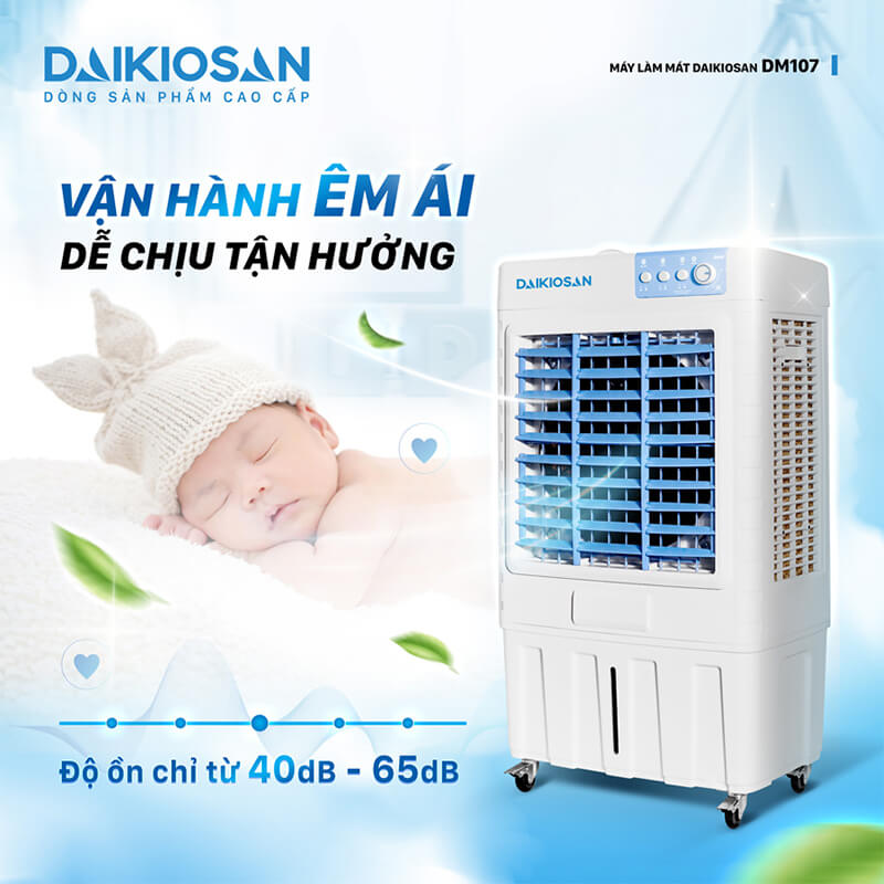 Vận hành êm ái không gây ồn