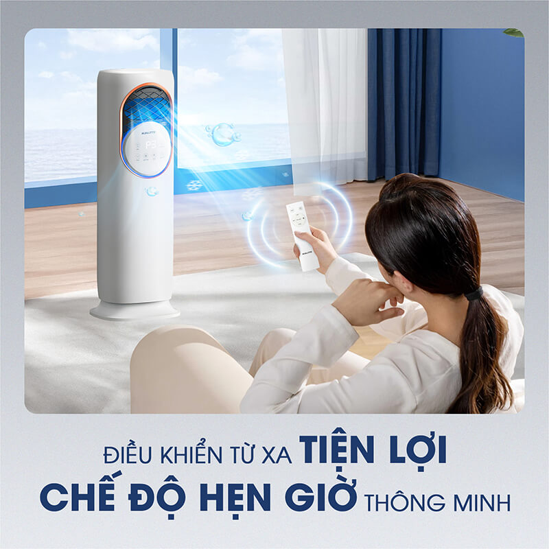 Điều khiển từ xa tiện lợi và chế độ hẹn giờ thông minh