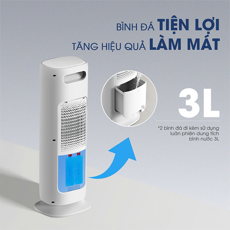 Bình đá 3L tiện lợi tăng hiệu quả làm mát tức thì