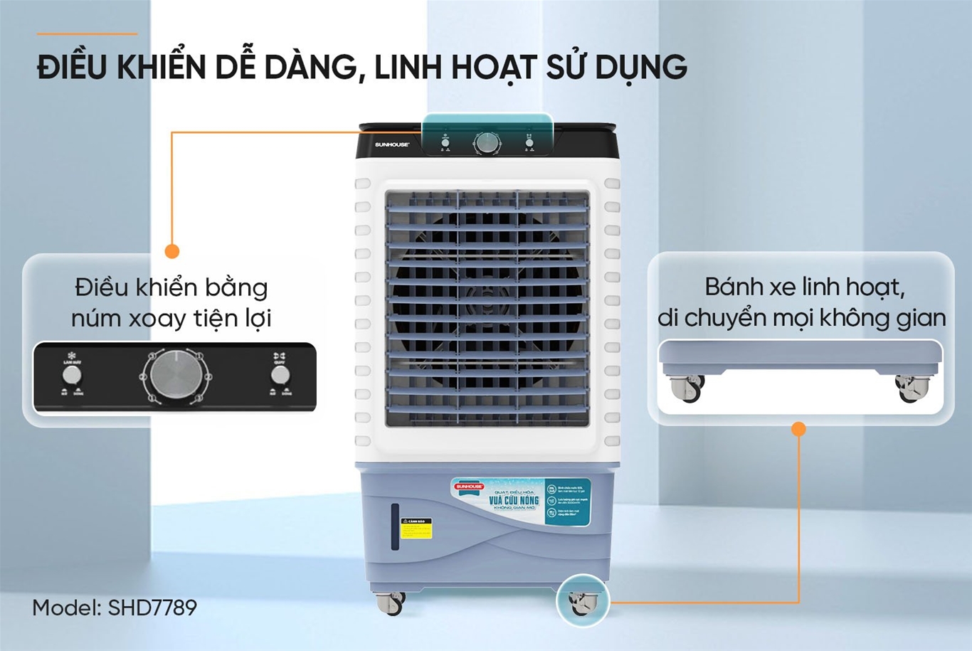 Điều khiển dễ dàng, linh hoạt trong mọi thao tác