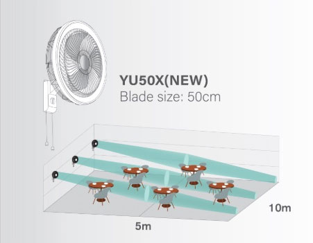 Quạt treo tường KDK phù hợp với nhiều không gian sinh hoạt và làm việc