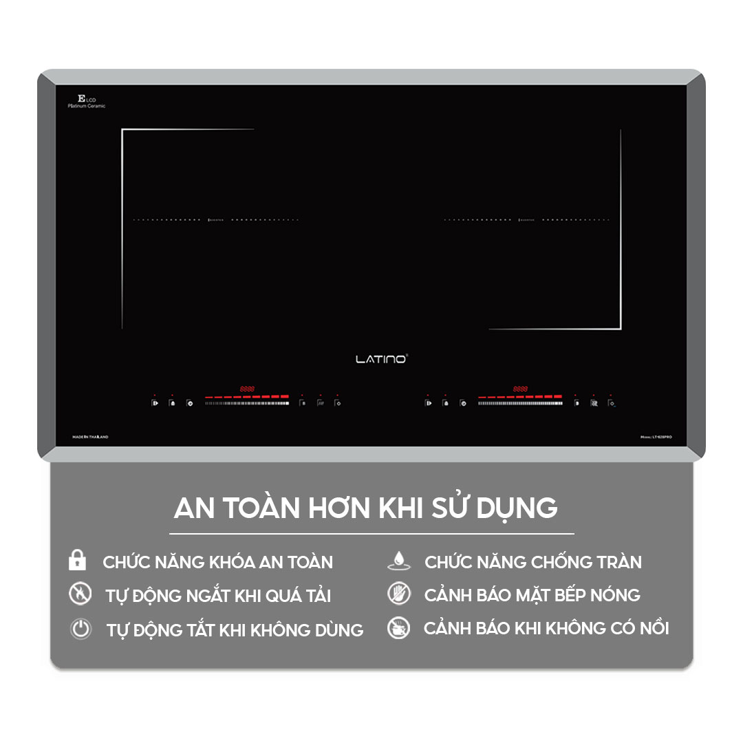 Tính năng an toàn toàn diện – dùng không lo lắng