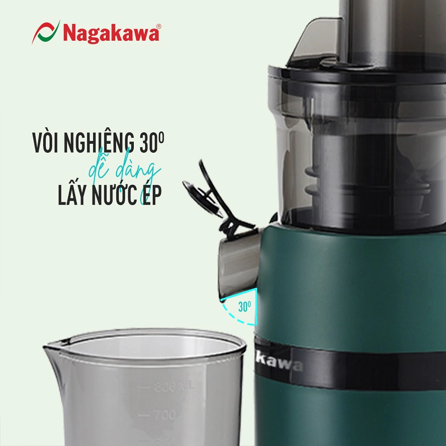 Vòi lấy nước nghiêng 30 độ – dễ dàng rót ra không đọng lại