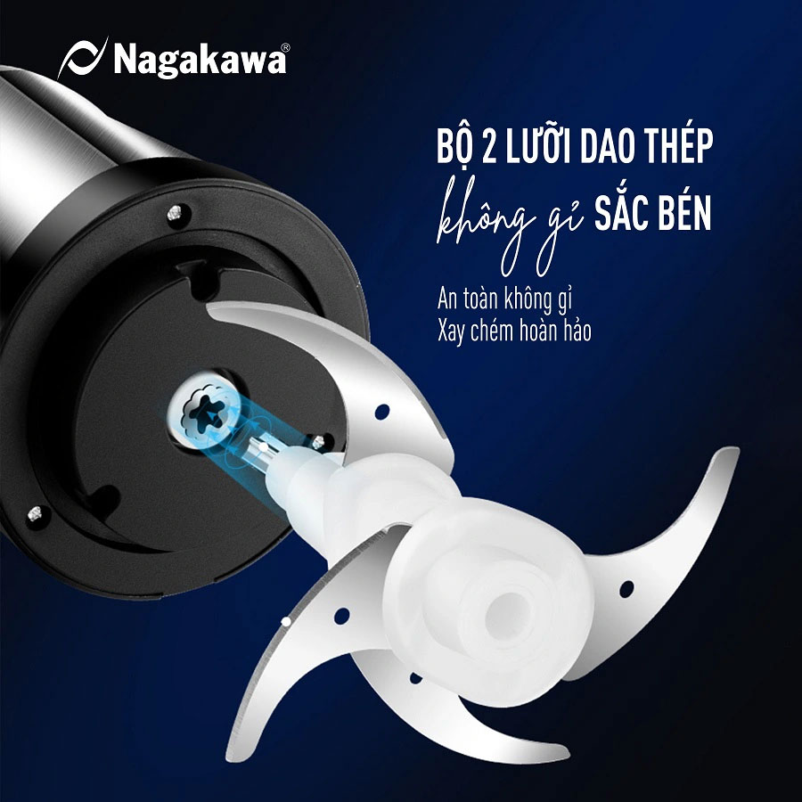 Lưỡi dao kép hình chữ S – xay nhanh, nghiền mạnh