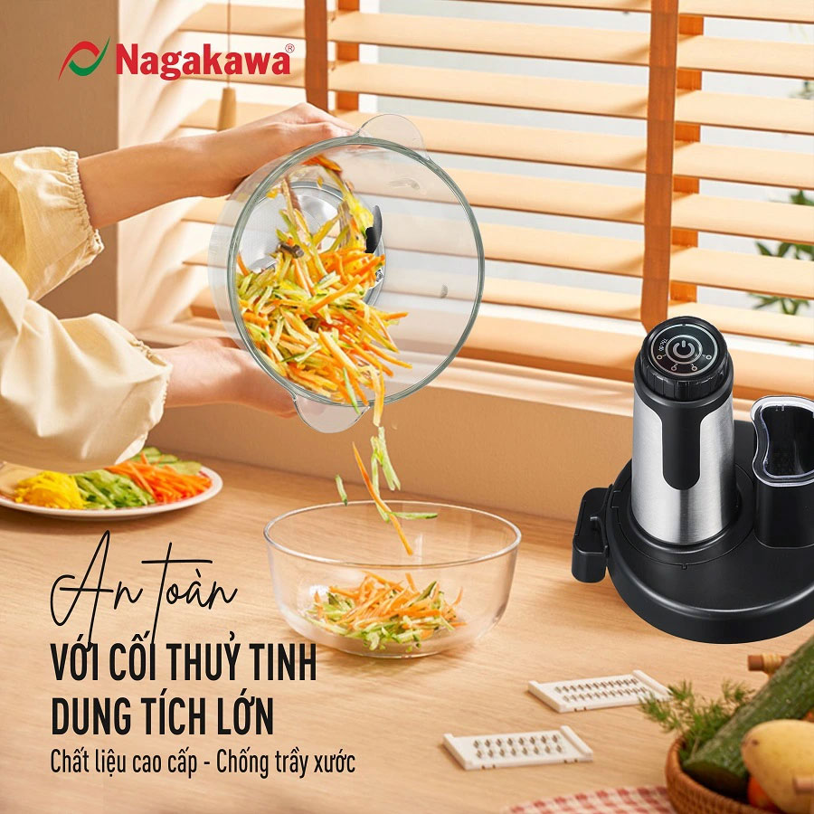 Cối thủy tinh borosilicate cao cấp – dung tích lớn 2L tiện lợi