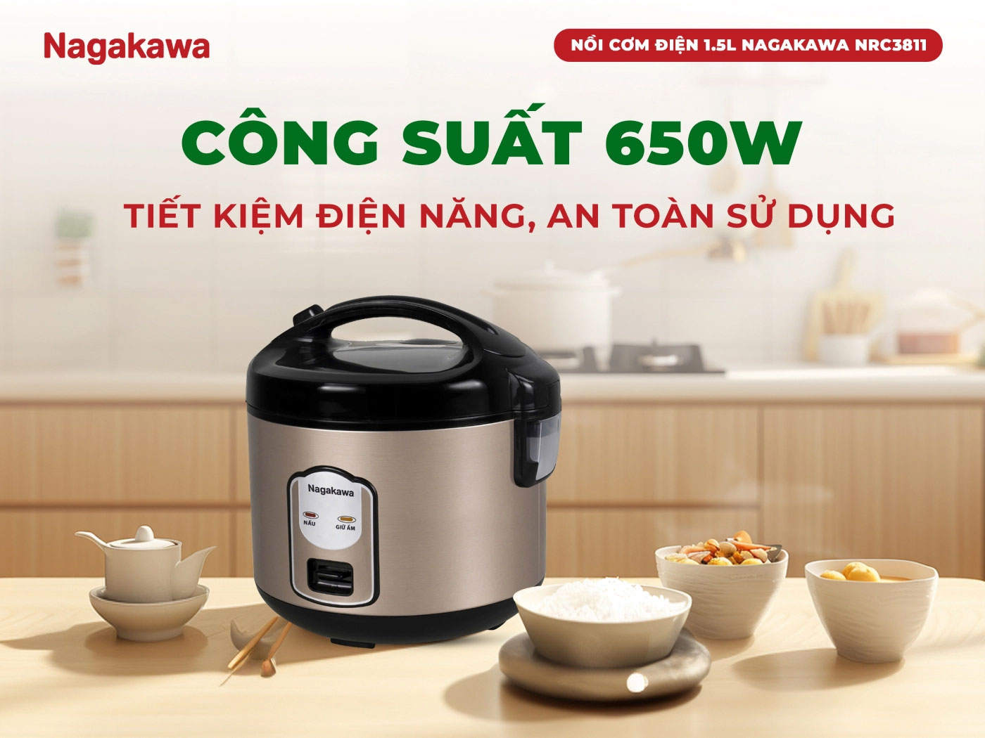 Công suất 650W – Hiệu quả và an toàn