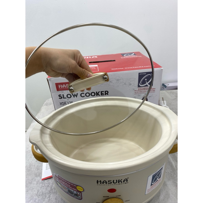 Nồi nấu chậm Hasuka HSK-136 3.5L ( ảnh thực tế)