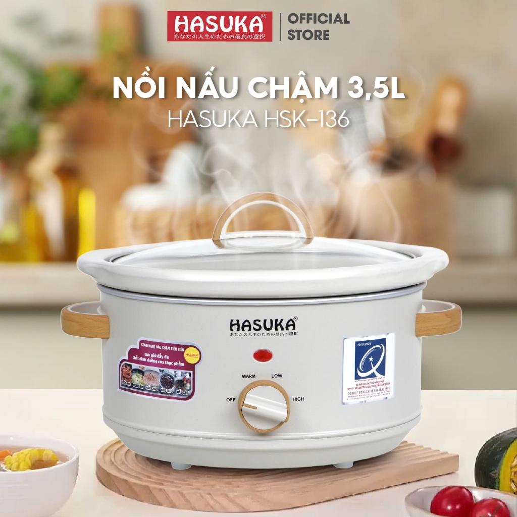 Nồi nấu chậm Hasuka HSK-136 3.5L