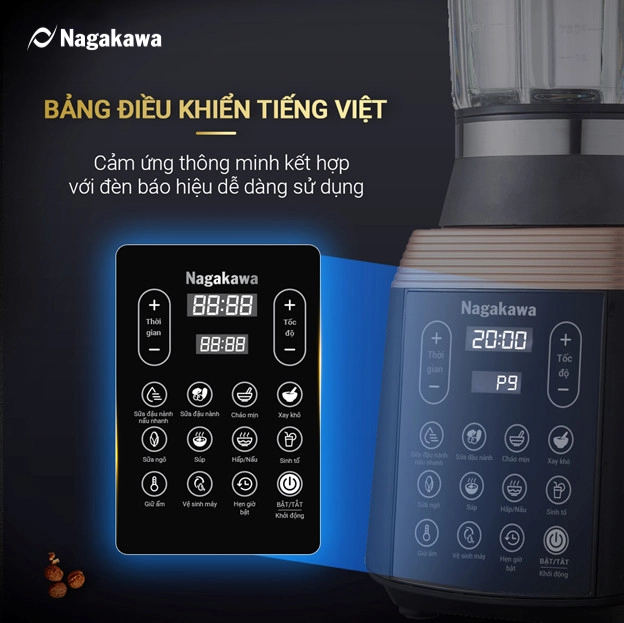 Bảng điều khiển Tiếng Việt, dễ dàng sử dụng