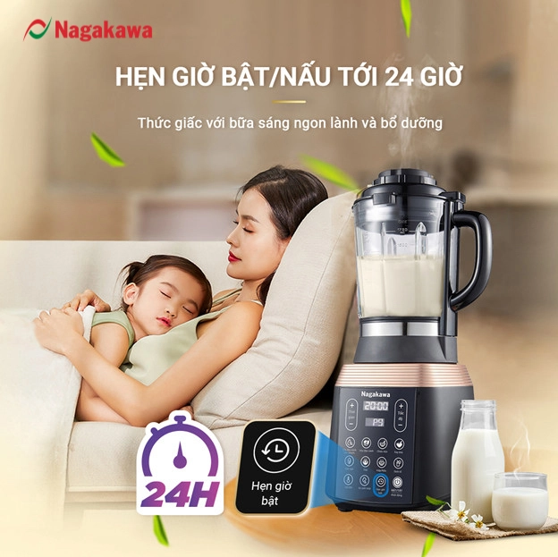 Hẹn giờ lên đến 24 giờ – Chủ động thời gian nấu nướng