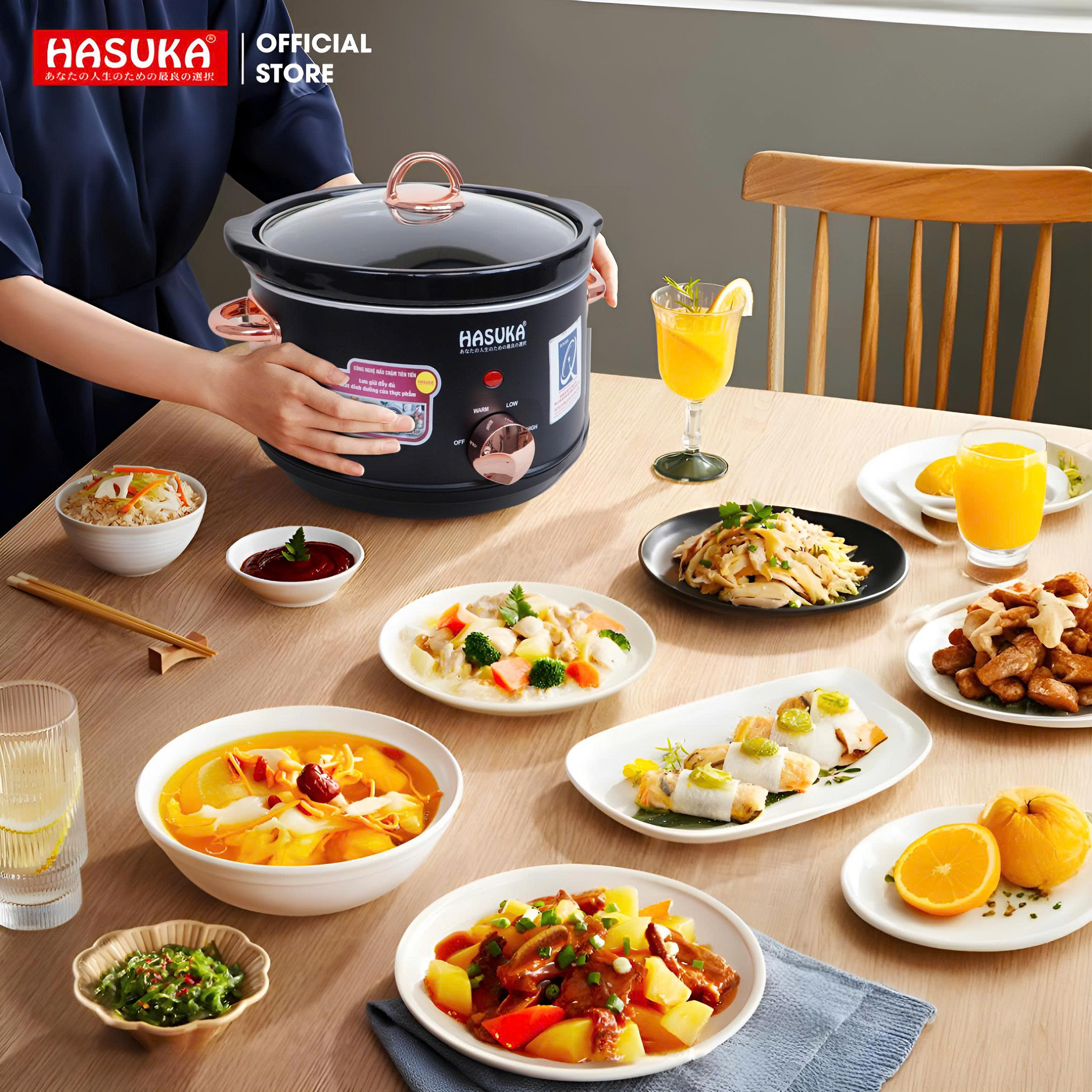 Nồi nấu chậm Hasuka HSK-135