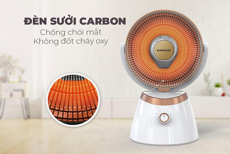 UẠT SƯỞI CARBON SUNHOUSE SHD7008 không đốt oxy