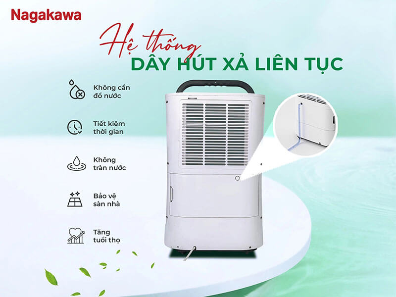 Máy hút ẩm lọc không khí 20L Nagakawa NAD8559