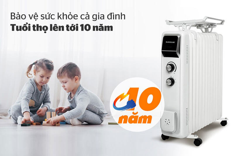 MÁY SƯỞI DẦU SUNHOUSE 13 LÁ SHD7084 bảo vệ sức khỏe gia đình