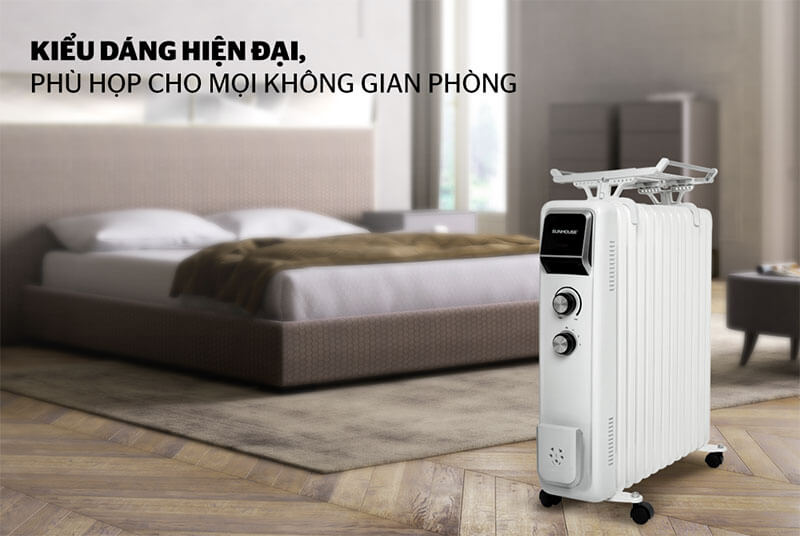 MÁY SƯỞI DẦU SUNHOUSE 13 LÁ SHD7084 kiểu dáng hiện đại