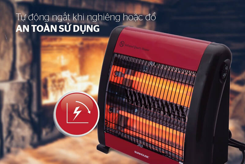 SƯỞI ĐIỆN HỒNG NGOẠI SUNHOUSE SHD7013 tự động ngắt khi nghiêng hoặc đổ