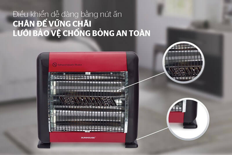 SƯỞI ĐIỆN HỒNG NGOẠI SUNHOUSE SHD7013 điều khiển dễ dàng, an toàn