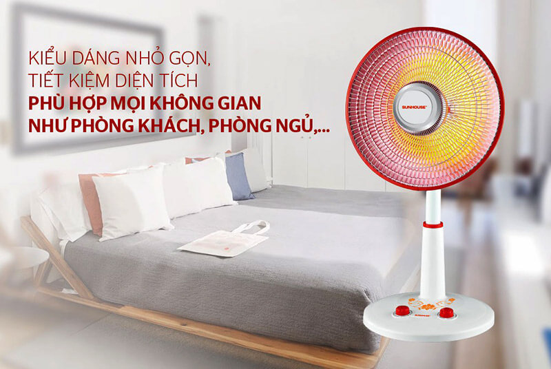 Sử dụng quạt sưởi Sunhouse SHD7005 tốt cho nhiều không gian