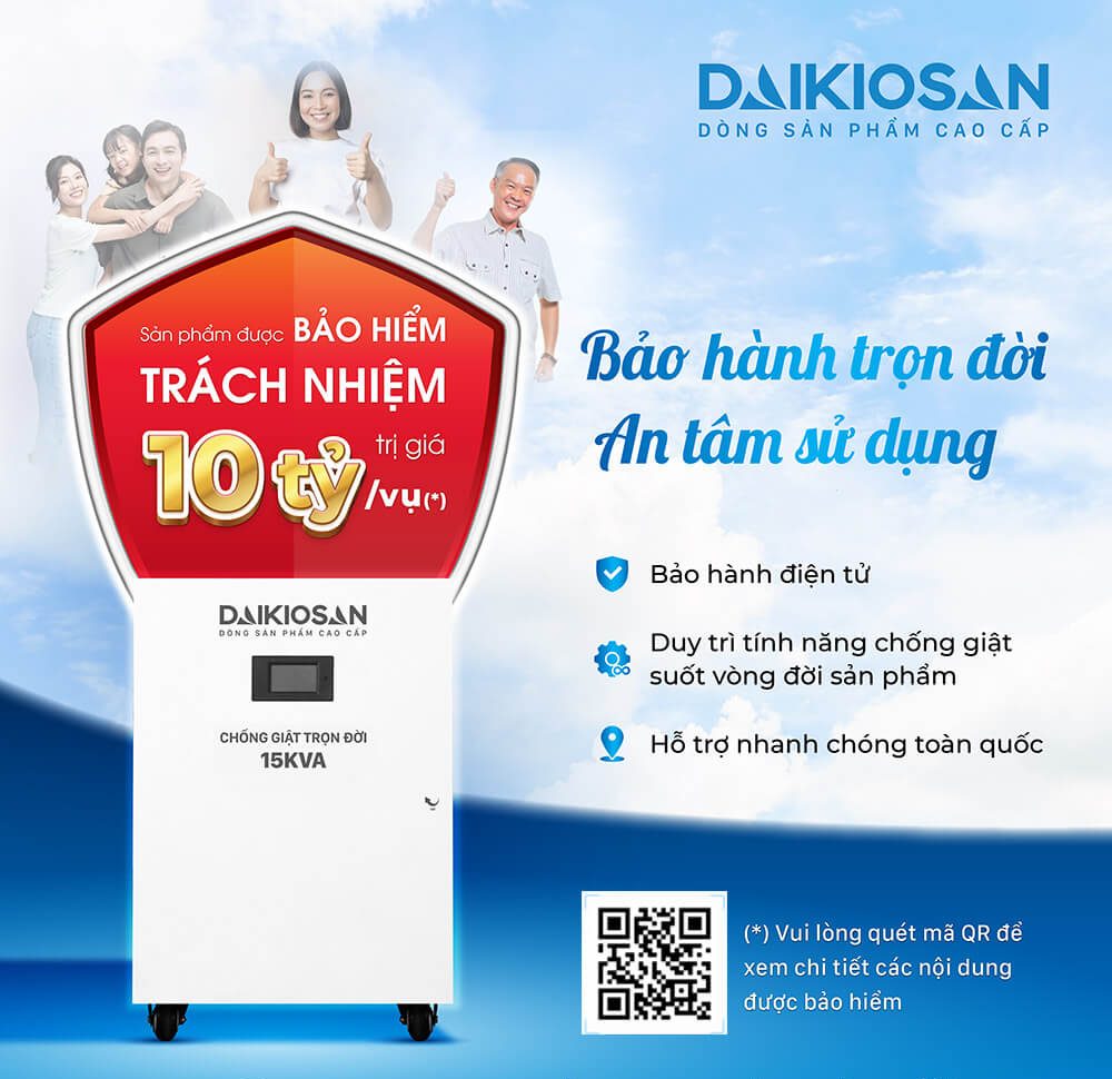 Bảo hiểm chống giật trọn đời lên tới 10 tỷ