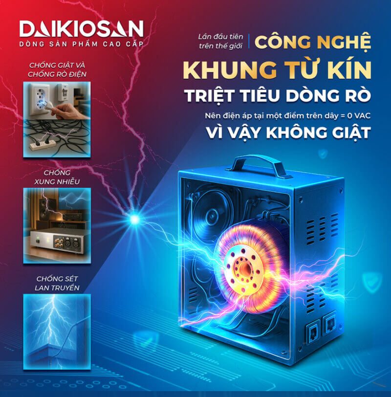 Công nghệ khung từ kín triệt tiêu dòng rò